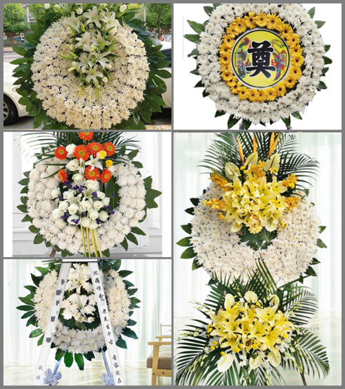 四川成都金堂县高板镇安桥村花圈速递